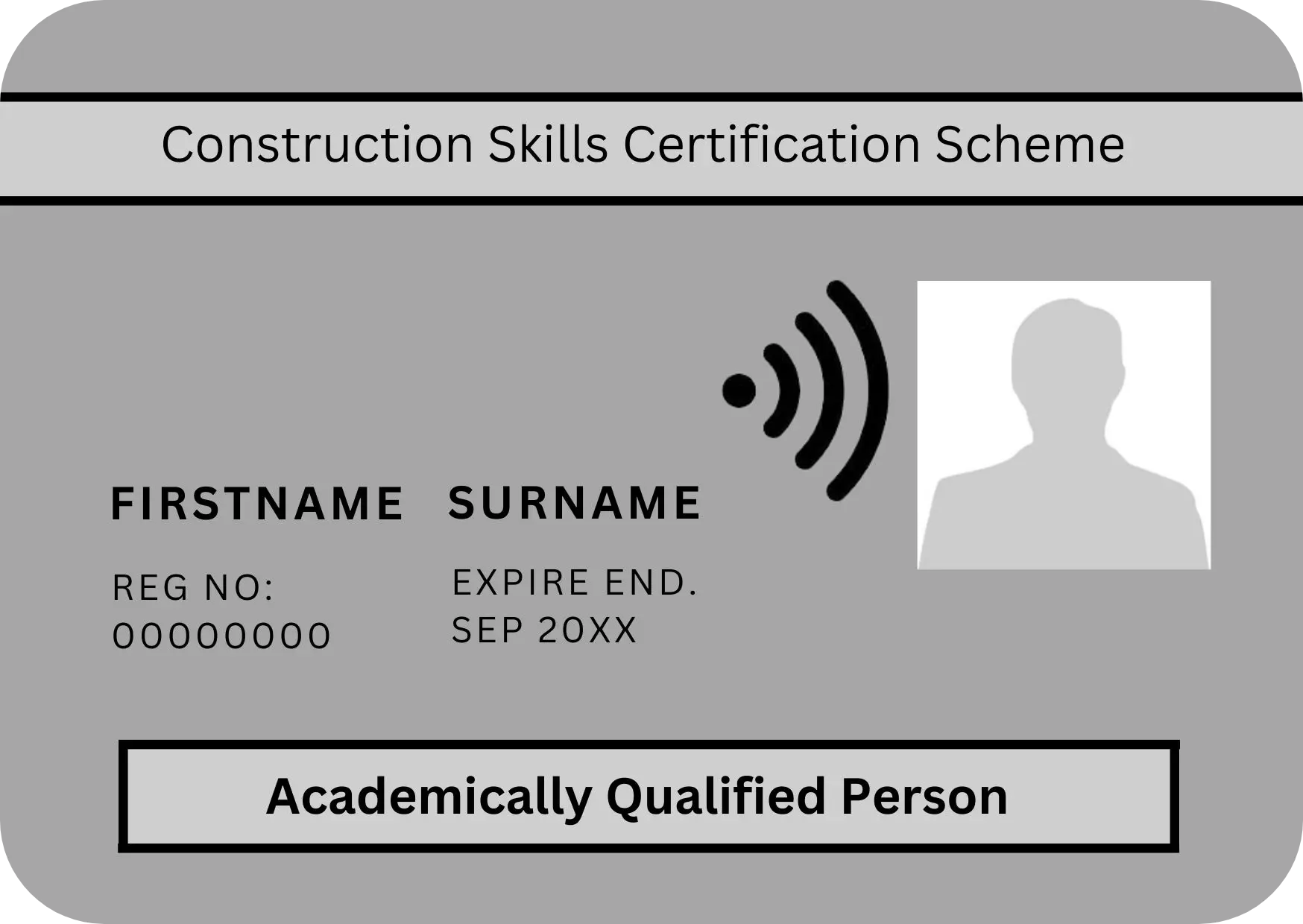 CSCS Academically Qualified Person Card
