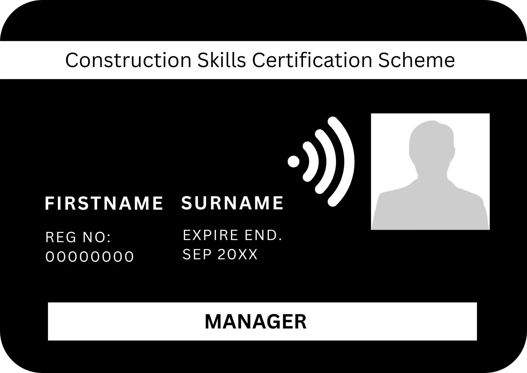 CSCS Black Manager Card
