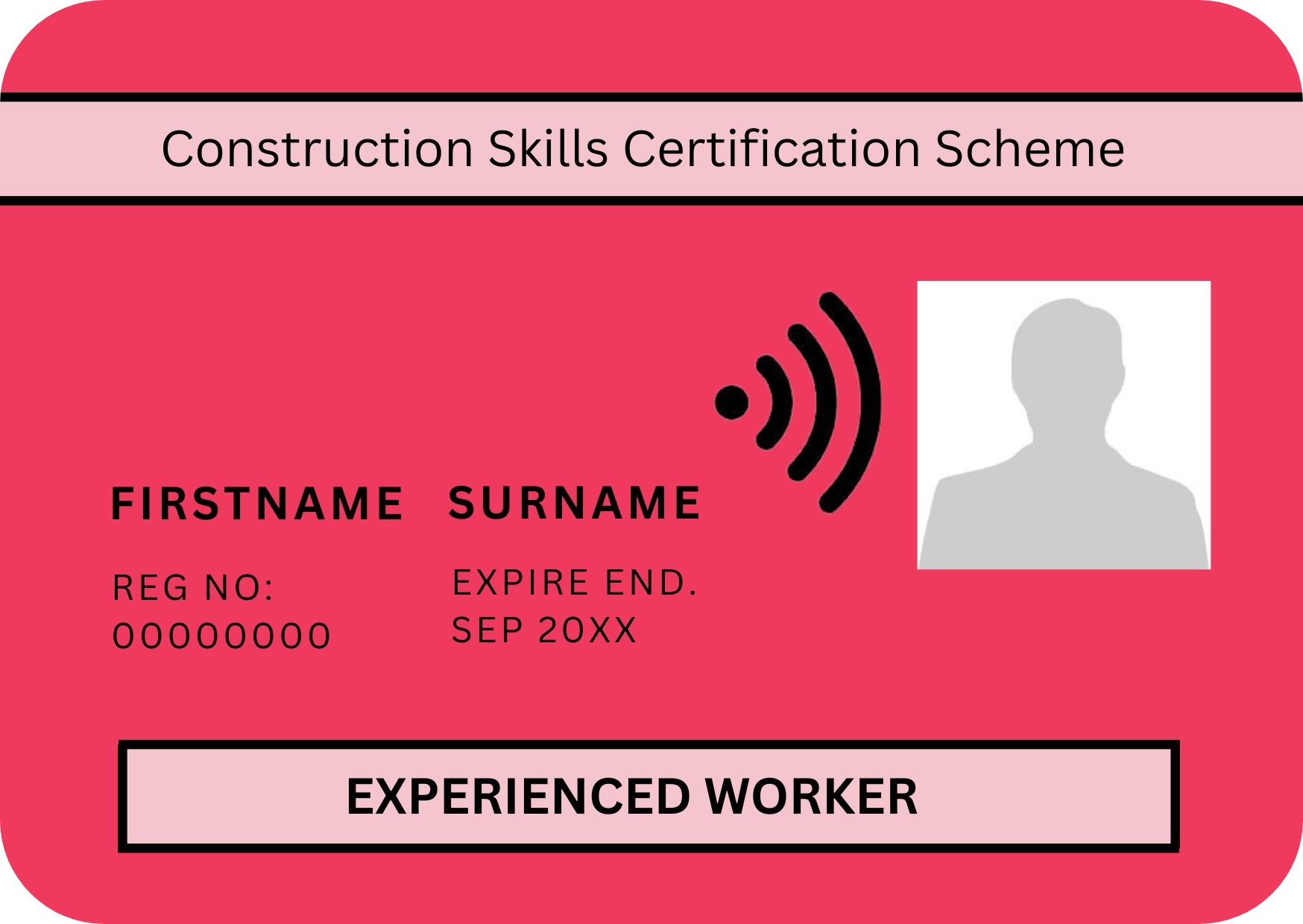 CSCS Red Experienced Worker Card

