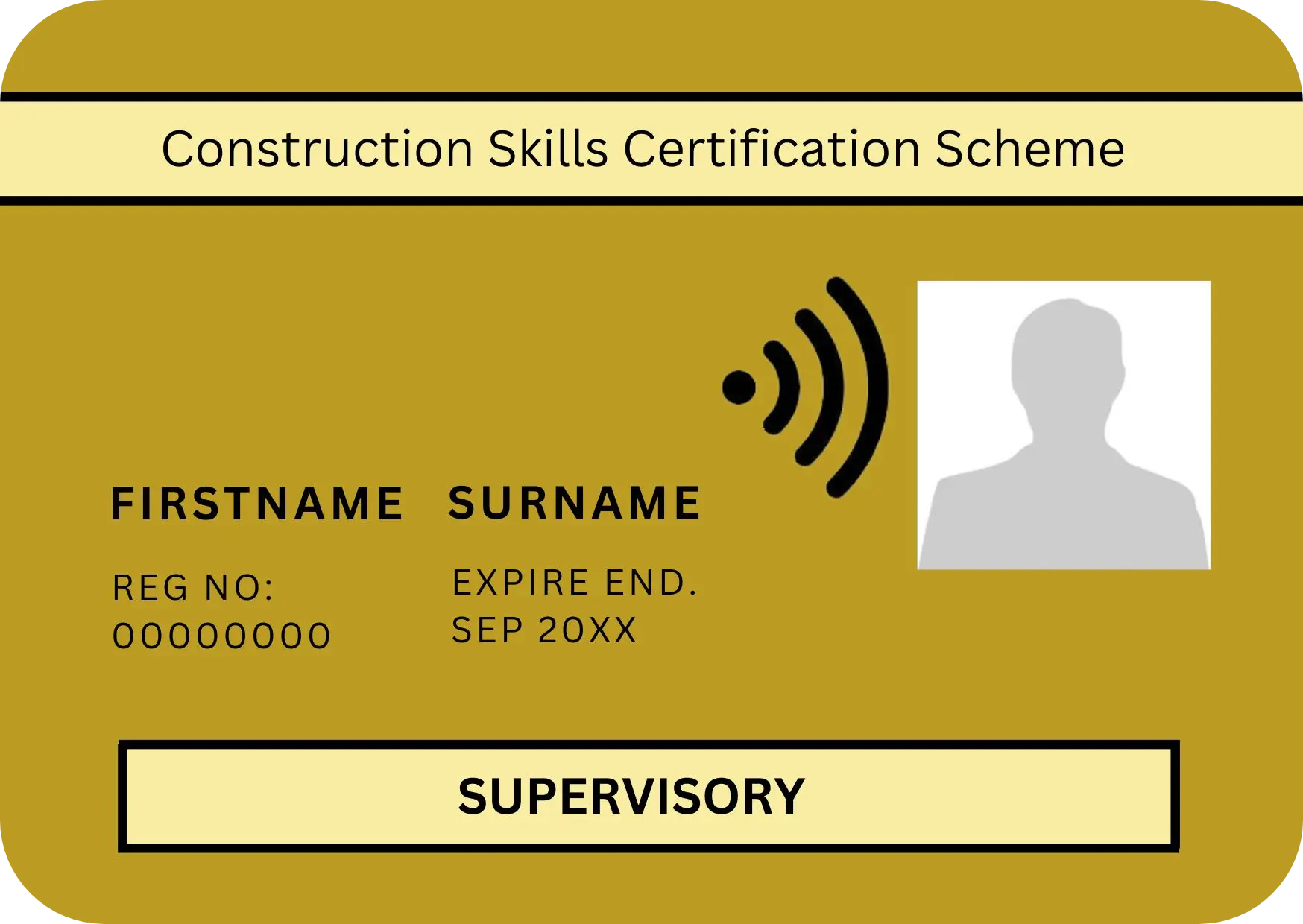 CSCS Gold Supervisor Card
